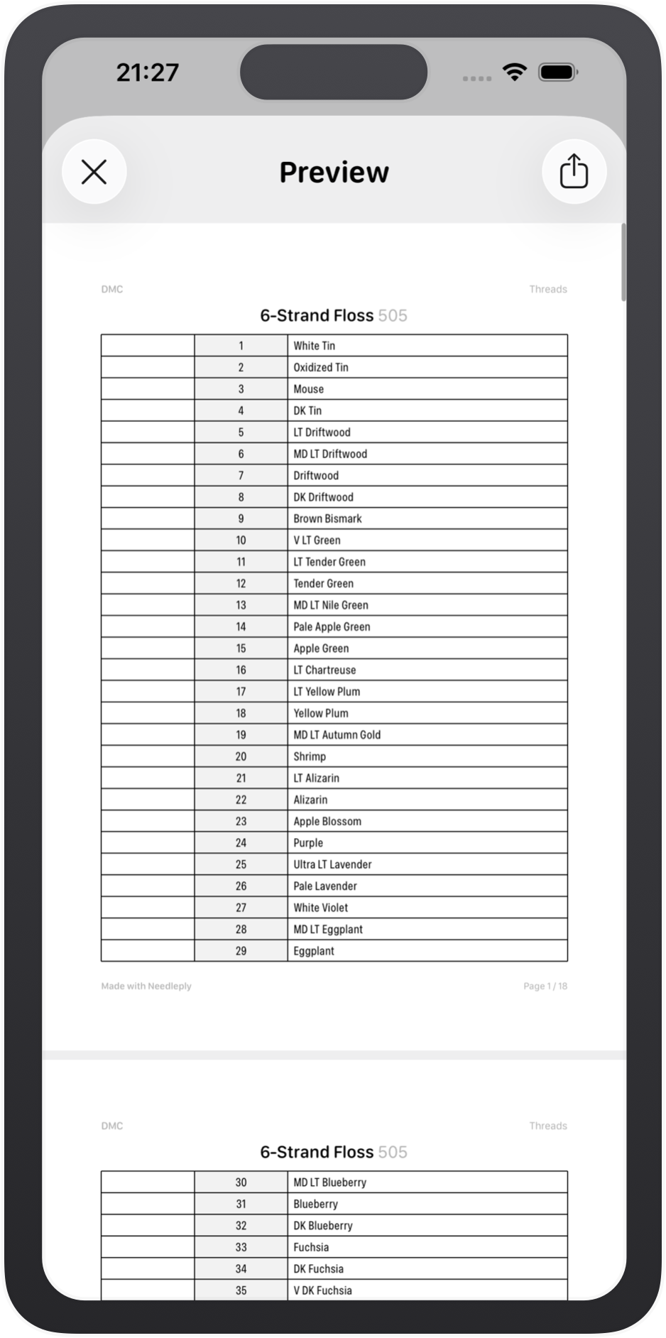 List