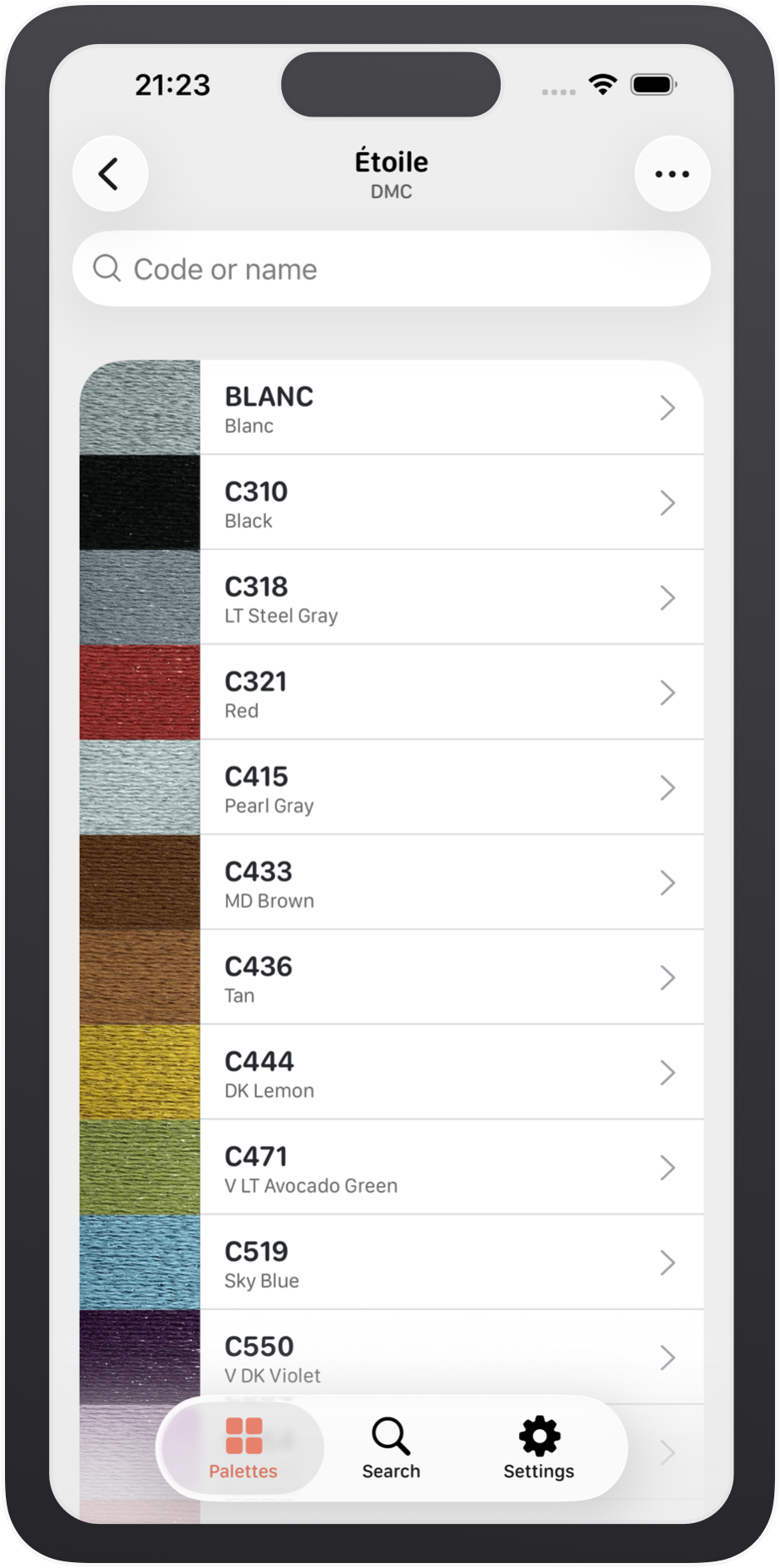Palettes