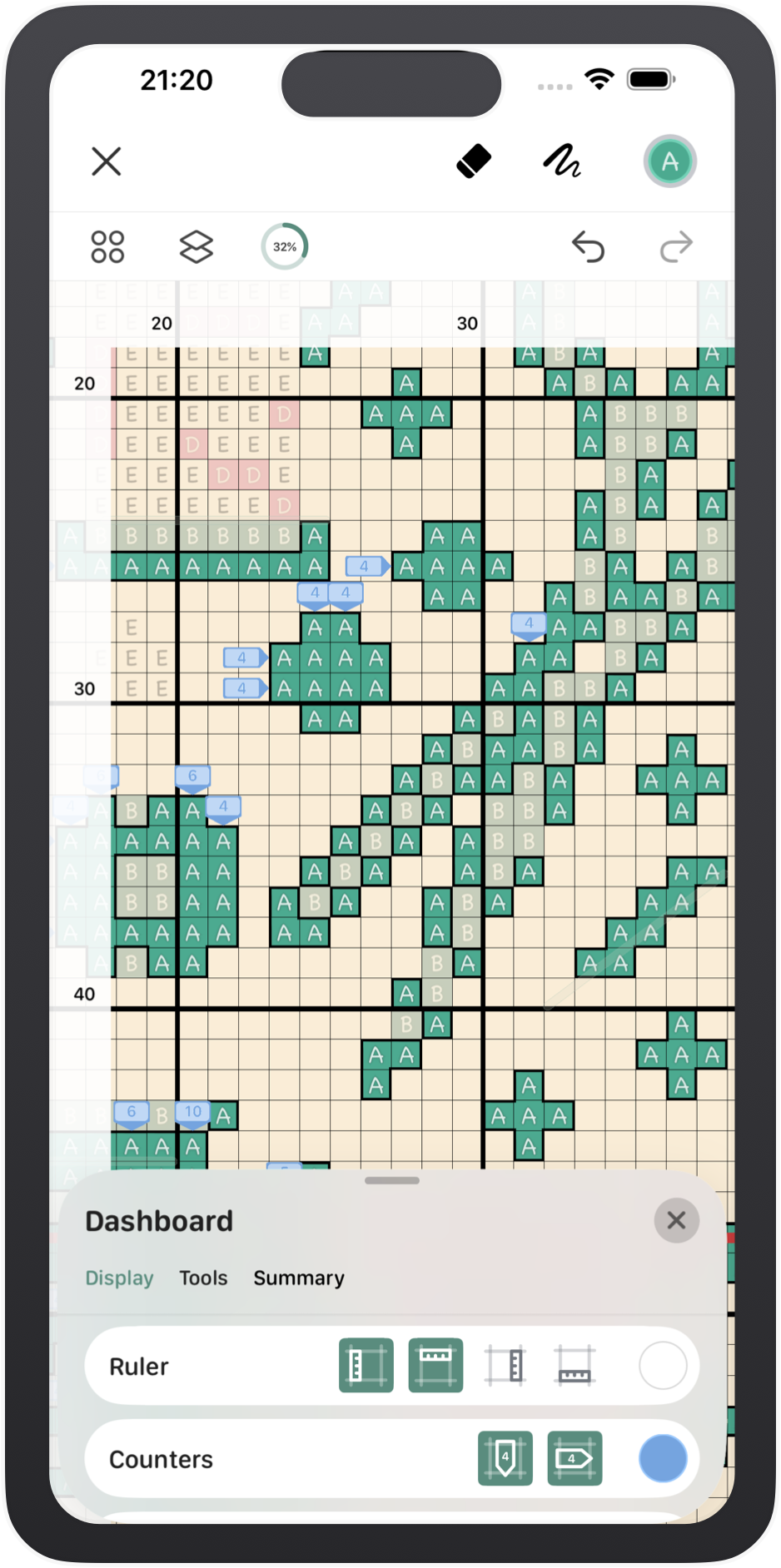 Stitching Counters